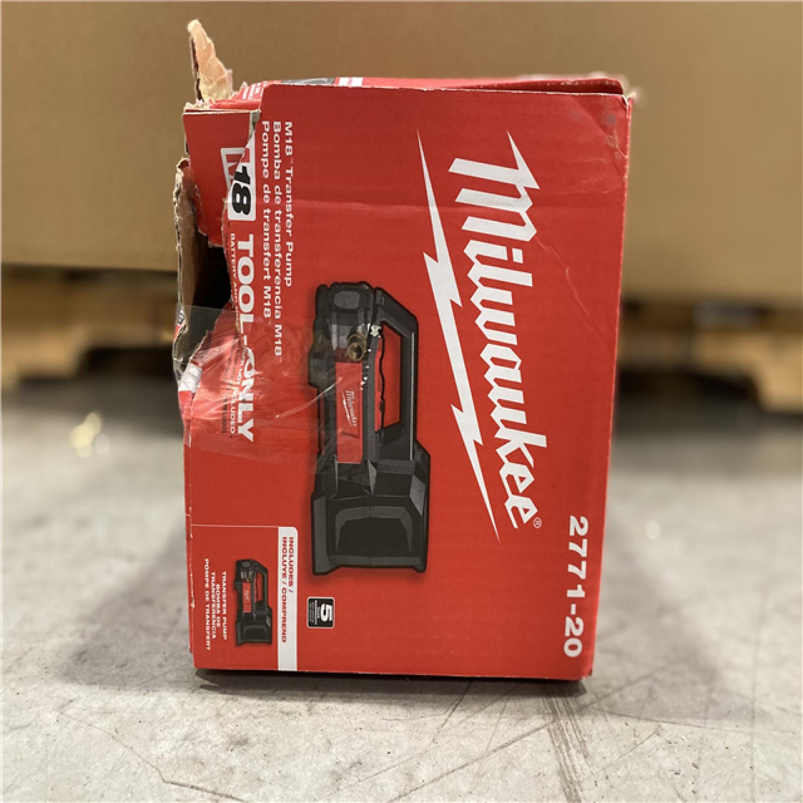 LIKE NEW! - Milwaukee M18 18-Volt 1/4 HP Lithium-Ion Cordless Transfer Pump (Tool Only)