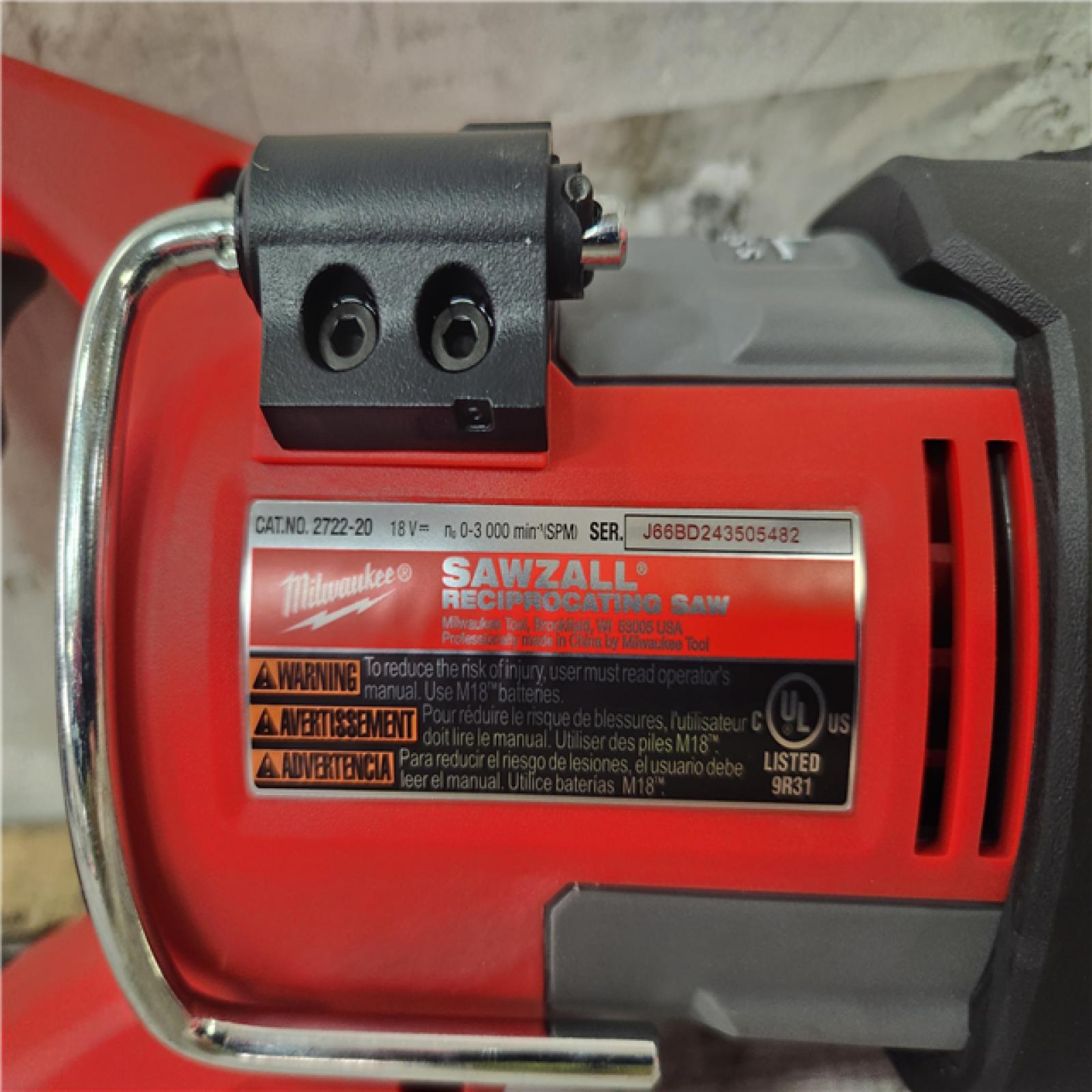 Phoenix Location NEW Milwaukee M18 FUEL 18V Lithium-Ion Brushless Cordless Super SAWZALL Orbital Reciprocating Saw (Tool-Only)