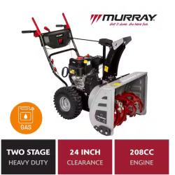 DALLAS LOCATION - Murray Flurry XL 24 in. 208 CC Self Propelled 2-Stage Gas Snow Blower with Electric Start