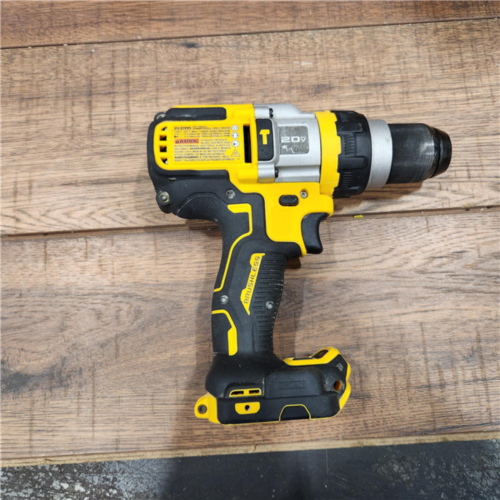 AS-IS DEWALT 20-Volt MAX XR Lithium-Ion Cordless 1/2 in. Premium Brushless Hammer Drill (Tool-Only)