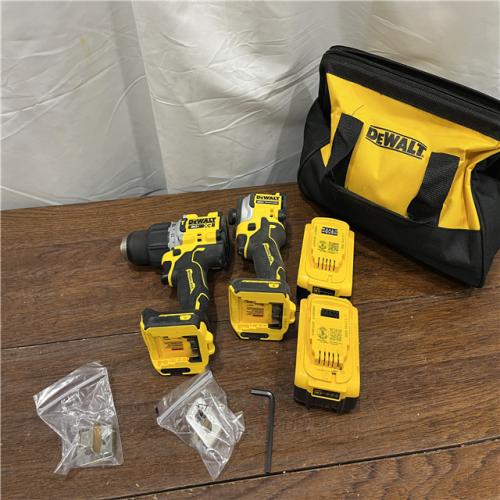 AS-IS20V MAX XR Hammer Drill and ATOMIC Impact Driver 2 Tool Cordless Combo Kit with (2) 4.0Ah Batteries, Charger, and Bag