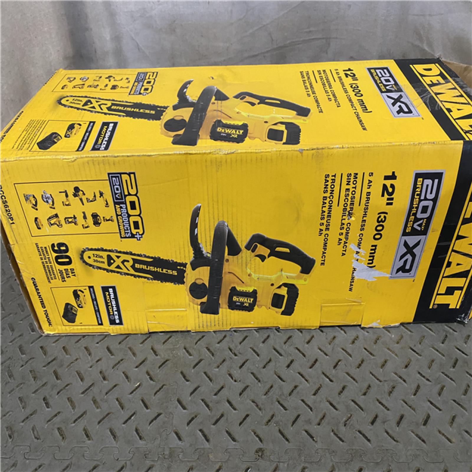 Houston location AS-IS Dewalt 7605686 12 in. 20V Battery Powered Chainsaw