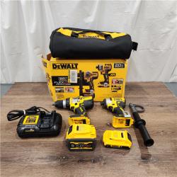 AS-IS 20V MAX Cordless Brushless Hammer Drill/Driver 2 Tool Combo Kit with FLEXVOLT ADVANTAGE