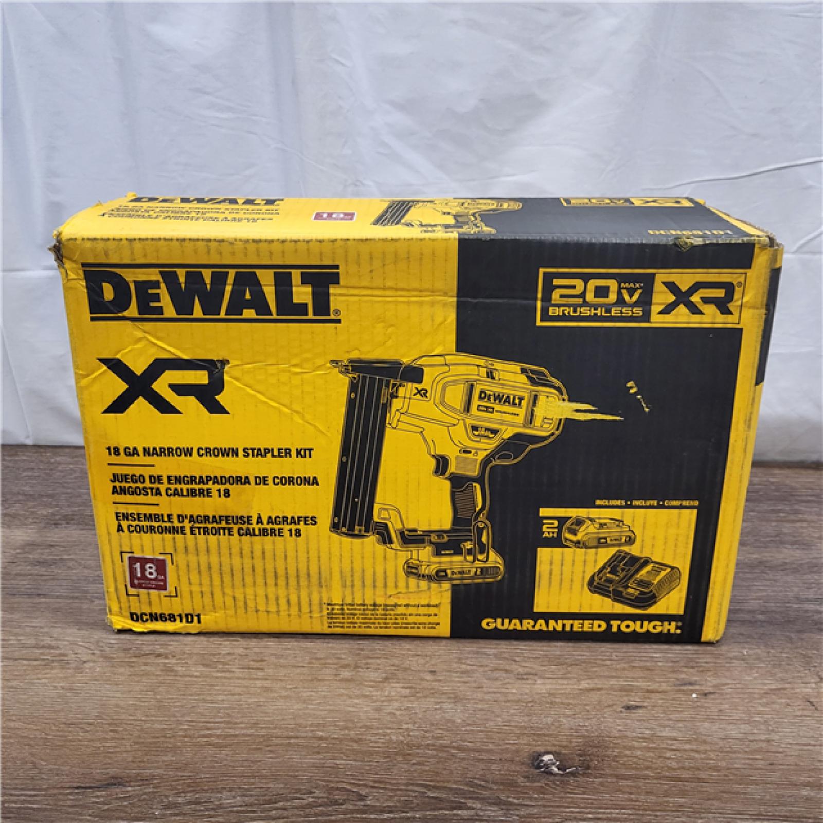 AS-IS DEWALT DCN681D1 20V 18Ga Stapler Kit