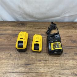 AS IS DEWALT 20V MAX Lithium-Ion 6.0Ah and 4.0Ah Battery and Charger Starter Kit