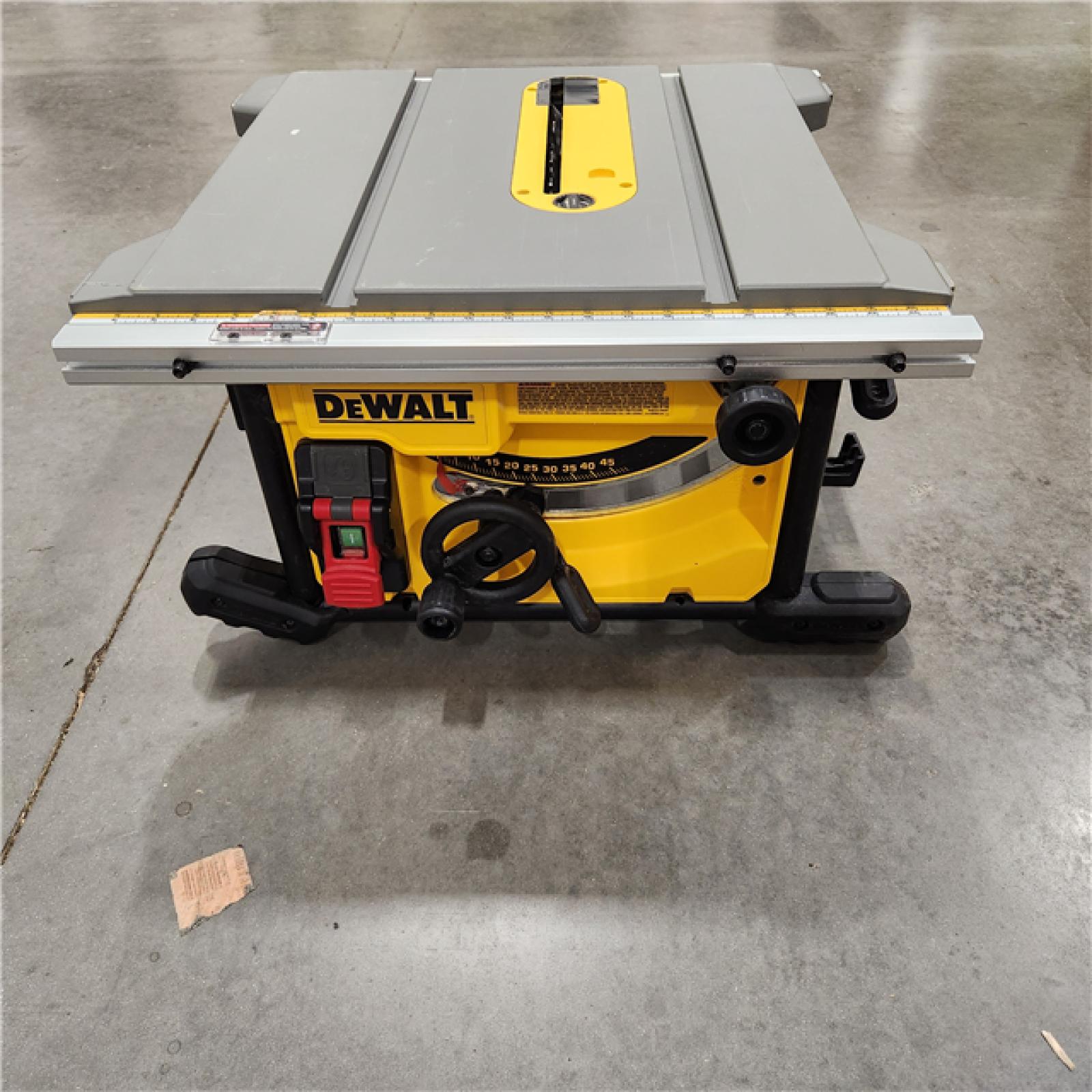 AS-IS DEWALT 15 Amp Corded 8-1/4 in. Compact Portable Jobsite Table Saw