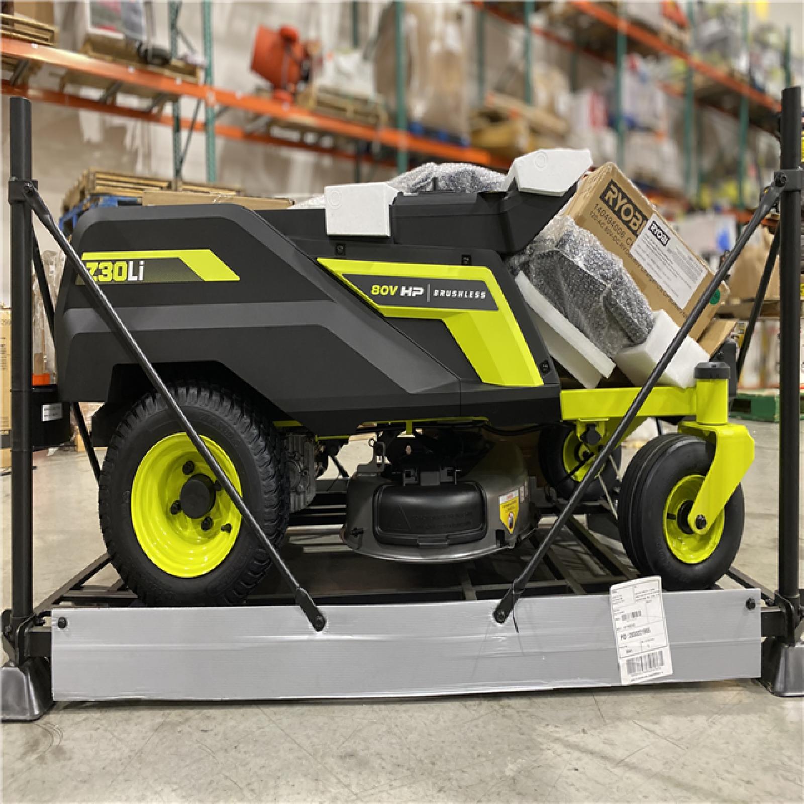 DALLAS LOCATION - RYOBI 80V HP Brushless 30 in. Battery Electric Cordless Zero Turn Riding Mower with (2) 80V 10 Ah Batteries and Charger