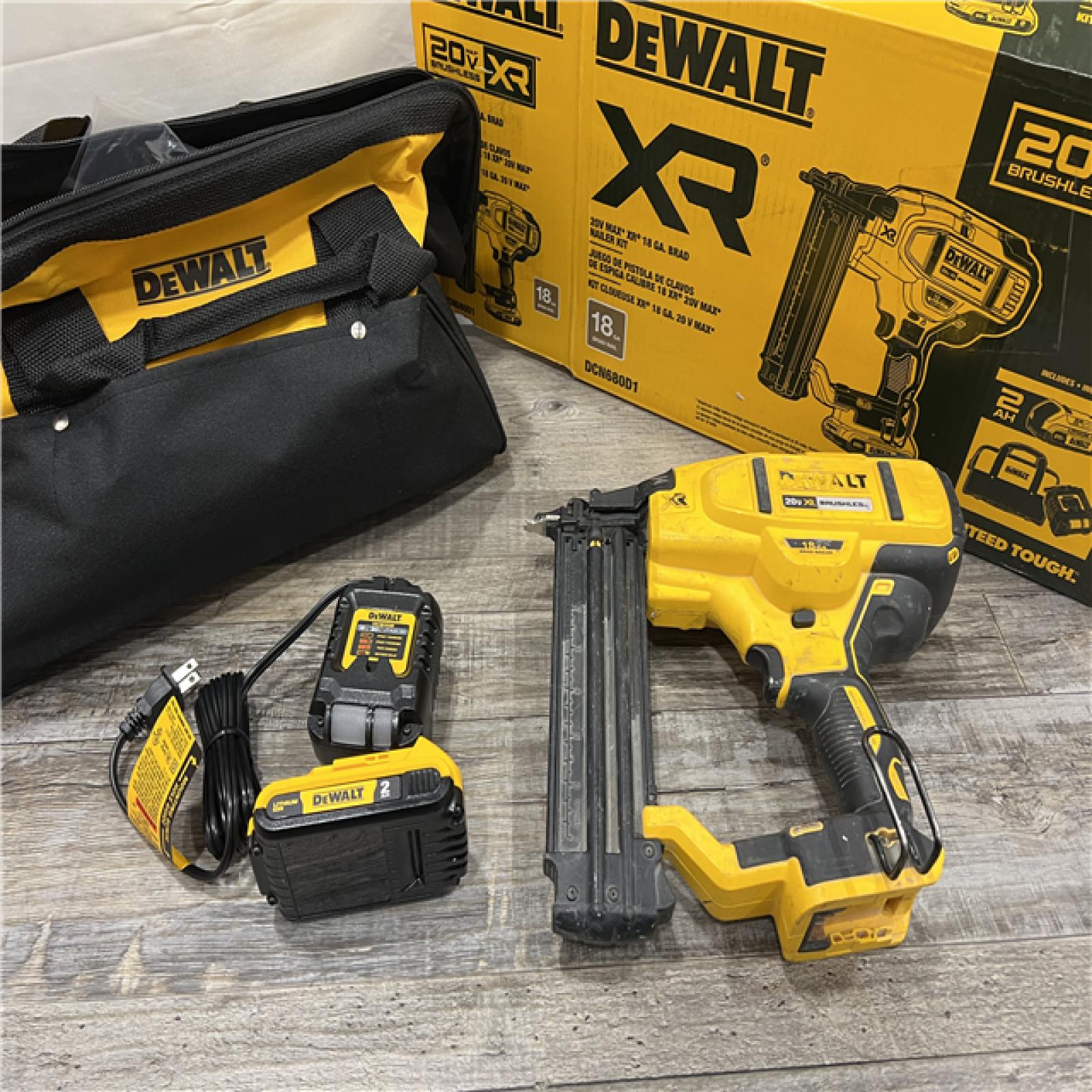 AS-IS DEWALT 20V MAX XR 18 Gauge Brad Nailer Kit