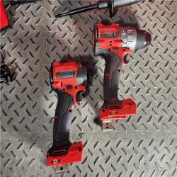 HOUSTON LOCATION - AS-IS Milwaukee M18 FUEL 18V Lithium-Ion Brushless Cordless Hammer Drill and Impact Driver Combo Kit (2-Tool) with 2 Batteries