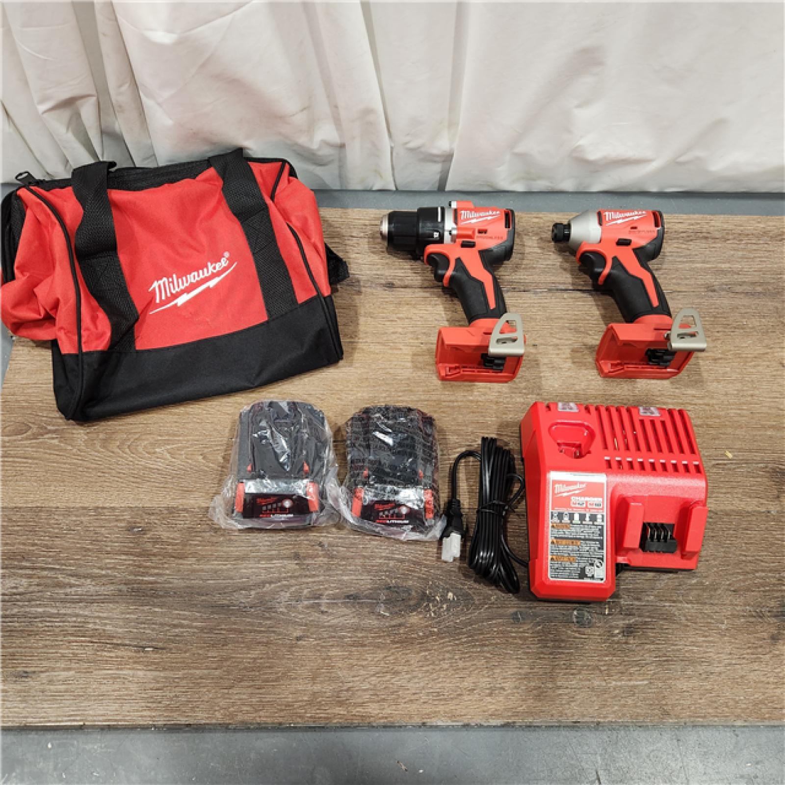 AS-IS Milwaukee M18 Compact Brushless 2-Tool Combo Kit