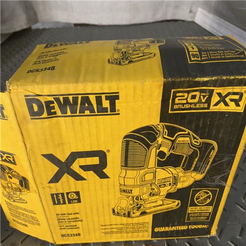 Houston location AS-IS DEWALT V20V MAX XR Cordless Brushless Jigsaw (Tool Only)