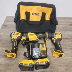 Phoenix Location NEW DEWALT ATOMIC 20V MAX Cordless Brushless 3 Tool Combo Kit, (2) 2.0Ah Batteries, Charger, and Bag