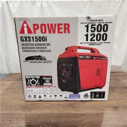 NEW! 1500-Watt Recoil Start Gasoline Powered Ultra-Light Inverter Generator with 60cc OHV Engine and CO Sensor Shutdown