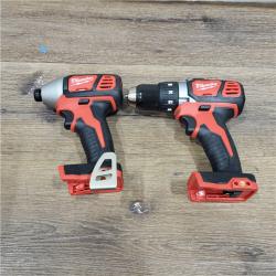 AS-IS Milwaukee M18 18V Cordless Brushed 2 Tool Drill/Driver and Impact Driver Kit