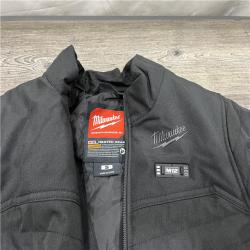 AS-IS MILWAUKEE Women's Small M12 12-Volt Lithium-Ion Cordless AXIS Black Heated Quilted Jacket Kit with (1) 3.0 Ah Battery and Charger