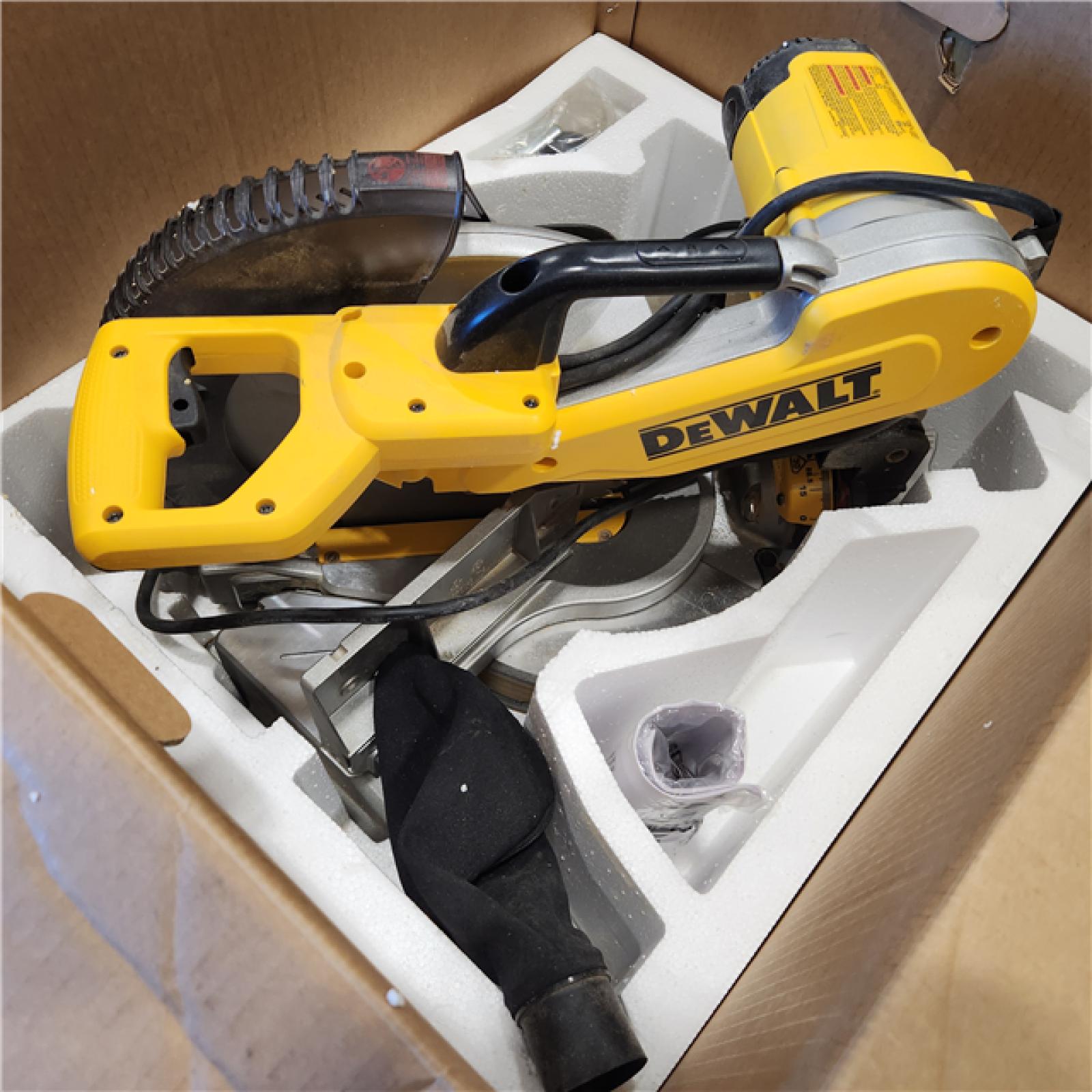 AS-IS DeWalt 15 Amp Corded 12 in. Compound Double Bevel Miter Saw