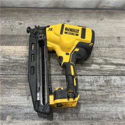 AS-IS DEWALT 20V MAX XR Lithium-Ion Electric Cordless 16-Gauge Angled Finishing Nailer (Tool Only)