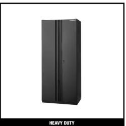 DALLAS LOCATION - Husky Heavy Duty Welded 20-Gauge Steel Freestanding Garage Cabinet in Black (36 in. W x 81 in. H x 24 in. D)