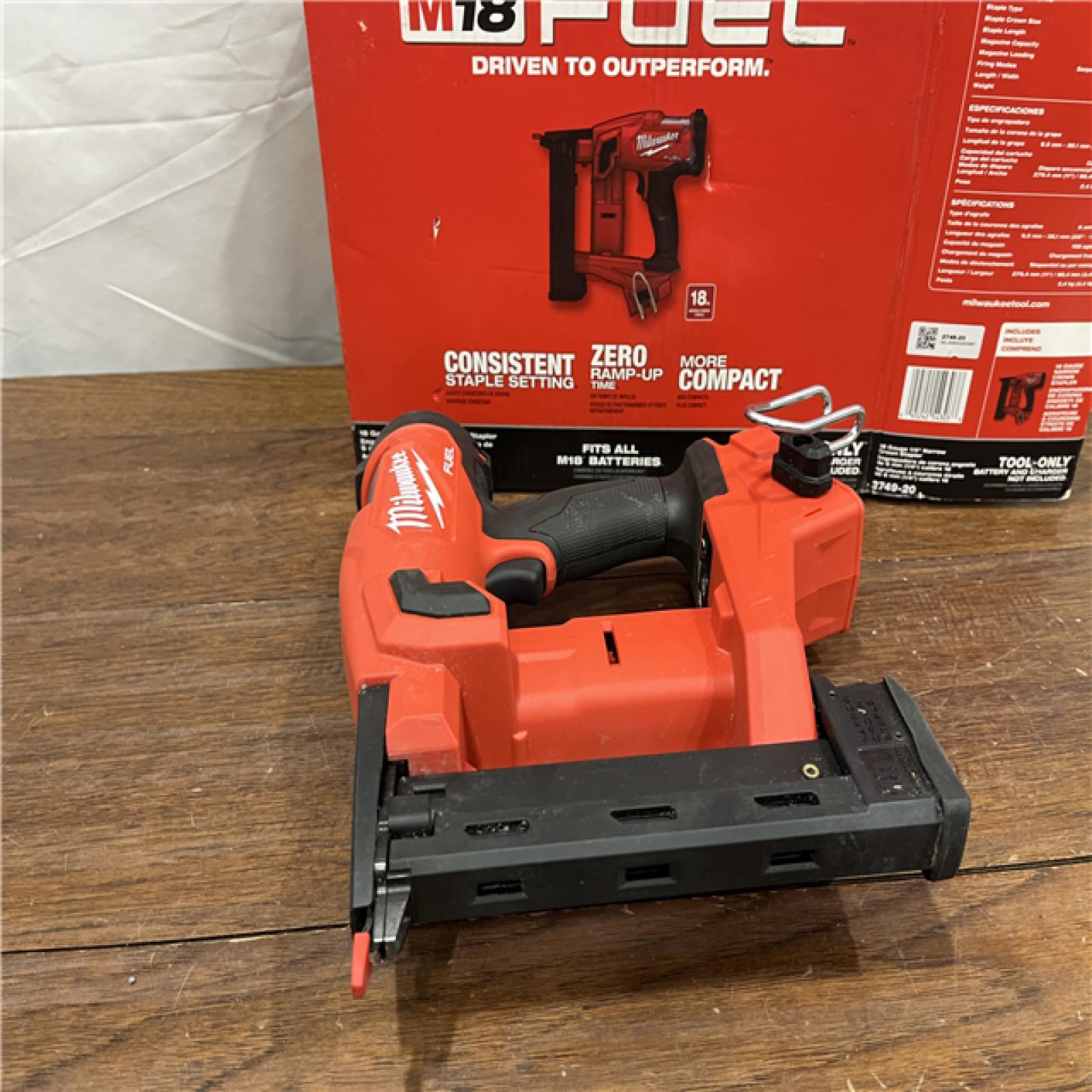 AS-ISM18 FUEL 18-Volt Lithium-Ion Brushless Cordless 18-Gauge 1/4 in. Narrow Crown Stapler (Tool-Only)