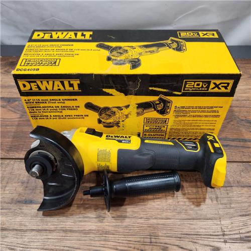 AS-IS DeWalt 20V MAX XR Cordless Brushless 4.5 in. Slide Switch Small Angle Grinder with Kickback Brake (Tool Only)