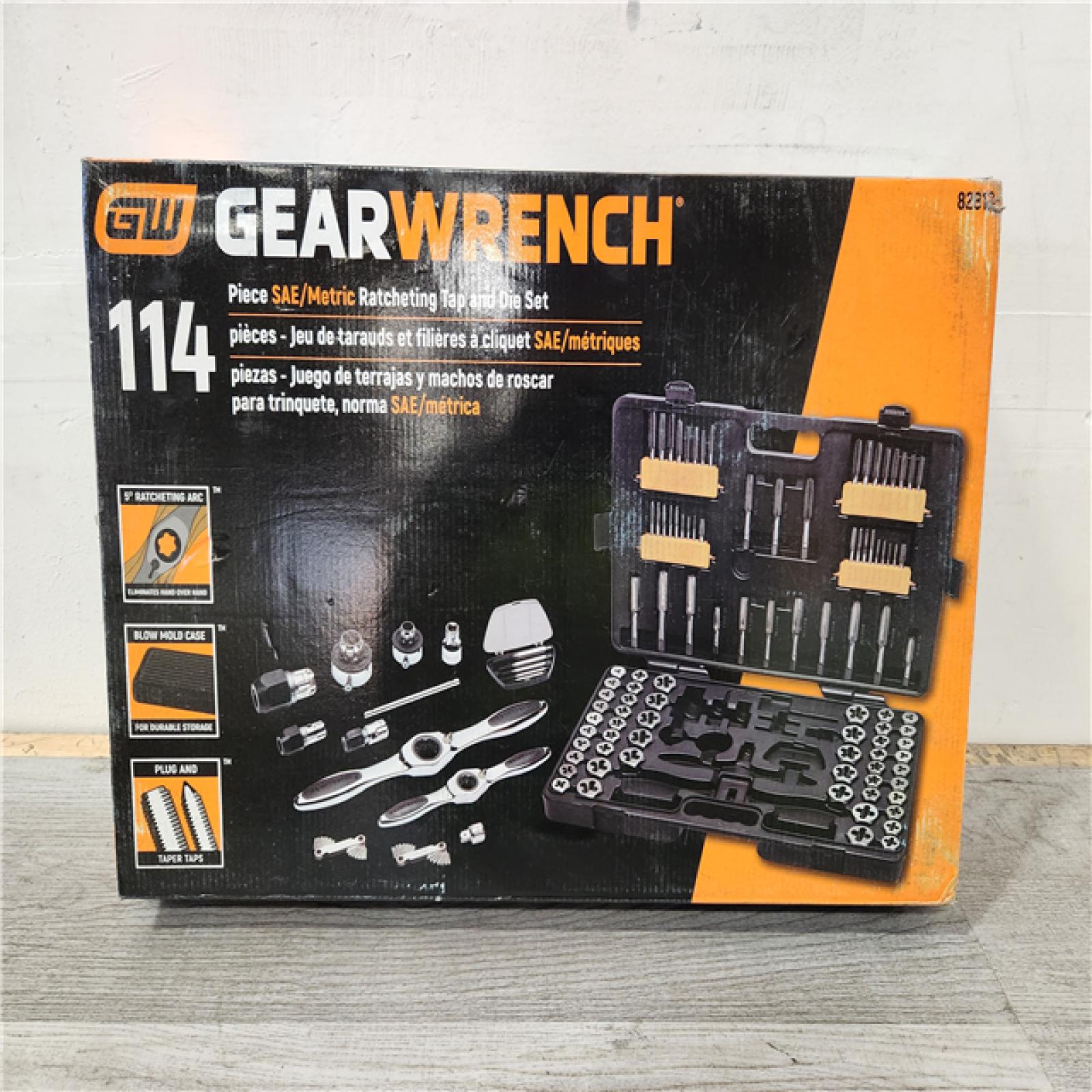 Phoenix Location GEARWRENCH SAE/Metric Ratcheting Tap and Die Set (114-Piece)