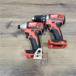 AS-IS Milwaukee M18 18V Cordless Brushed 2 Tool Drill/Driver and Impact Driver Kit