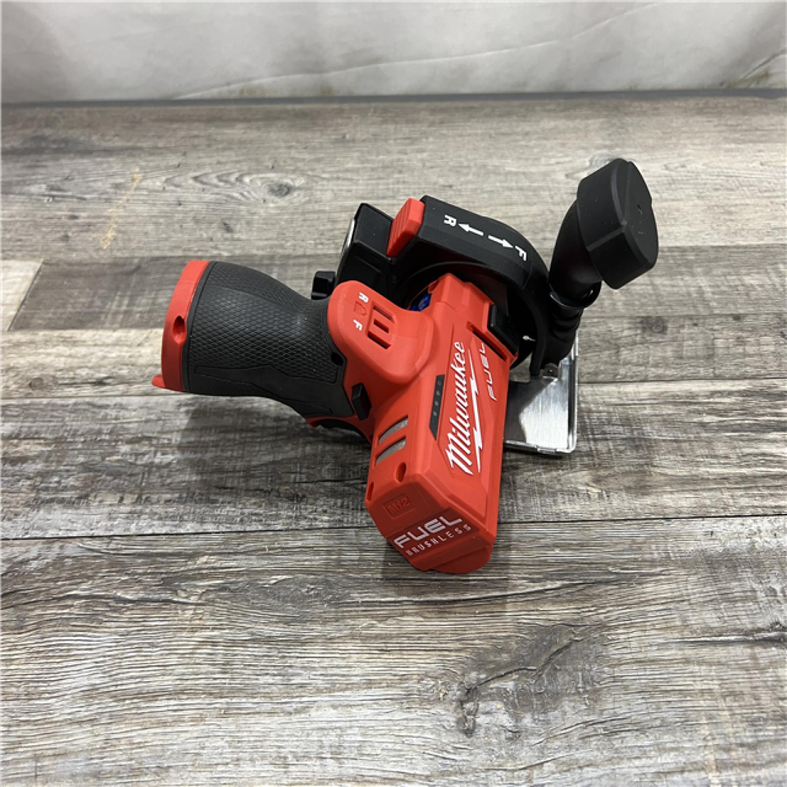 AS-IS MILWAUKEE M12 FUEL 12V Lithium-Ion Brushless Cordless 3 in. Cut Off Saw (Tool-Only)