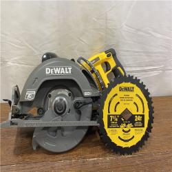 AS-ISDEWALT FLEXVOLT 60V MAX Cordless Brushless 7-1/4 in. Wormdrive Style Circular Saw (Tool Only)