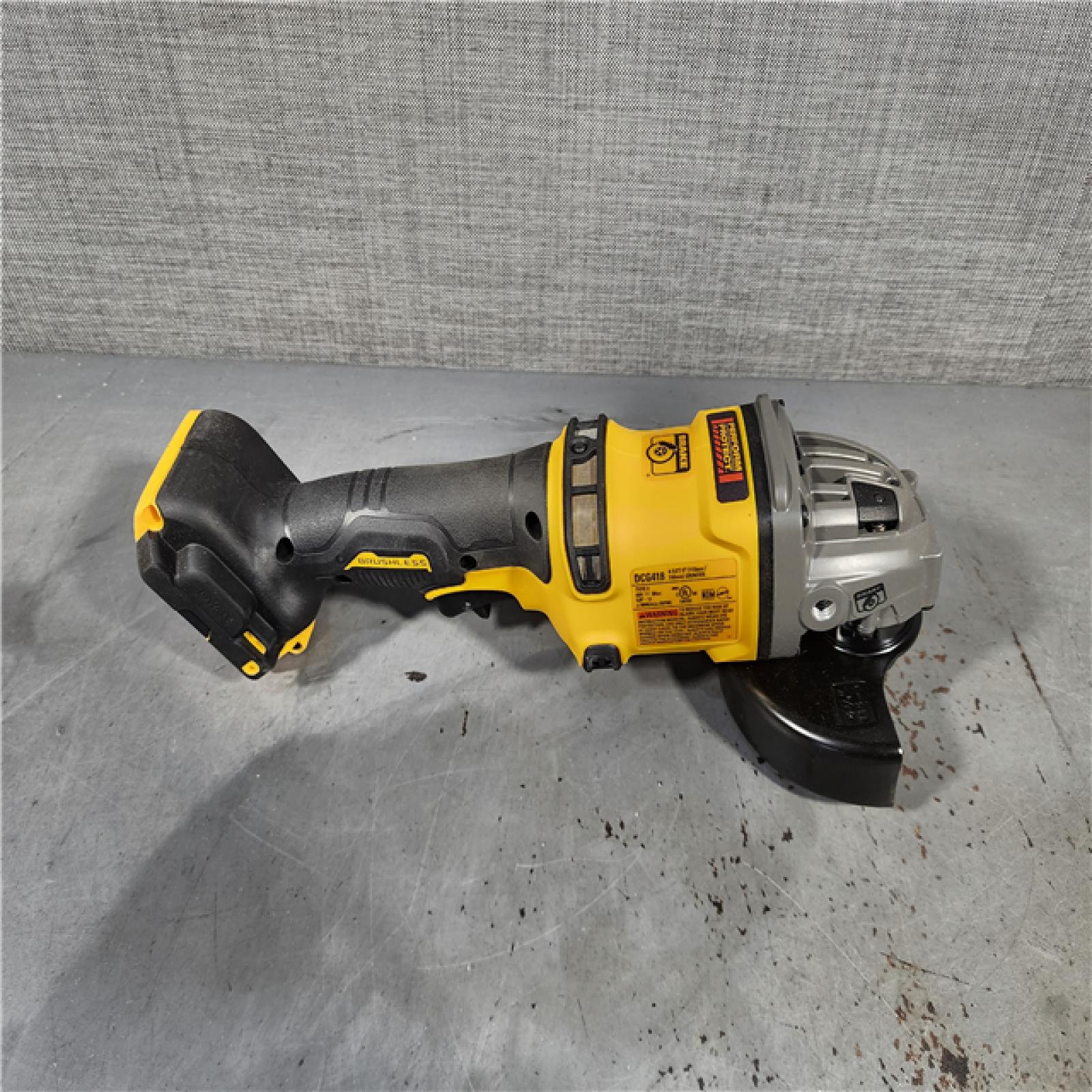 HOUSTON LOCATION - AS-IS DEWALT FLEXVOLT 60V MAX Cordless Brushless 4.5 in. to 6 in. Small Angle Grinder with Kickback Brake (Tool Only)