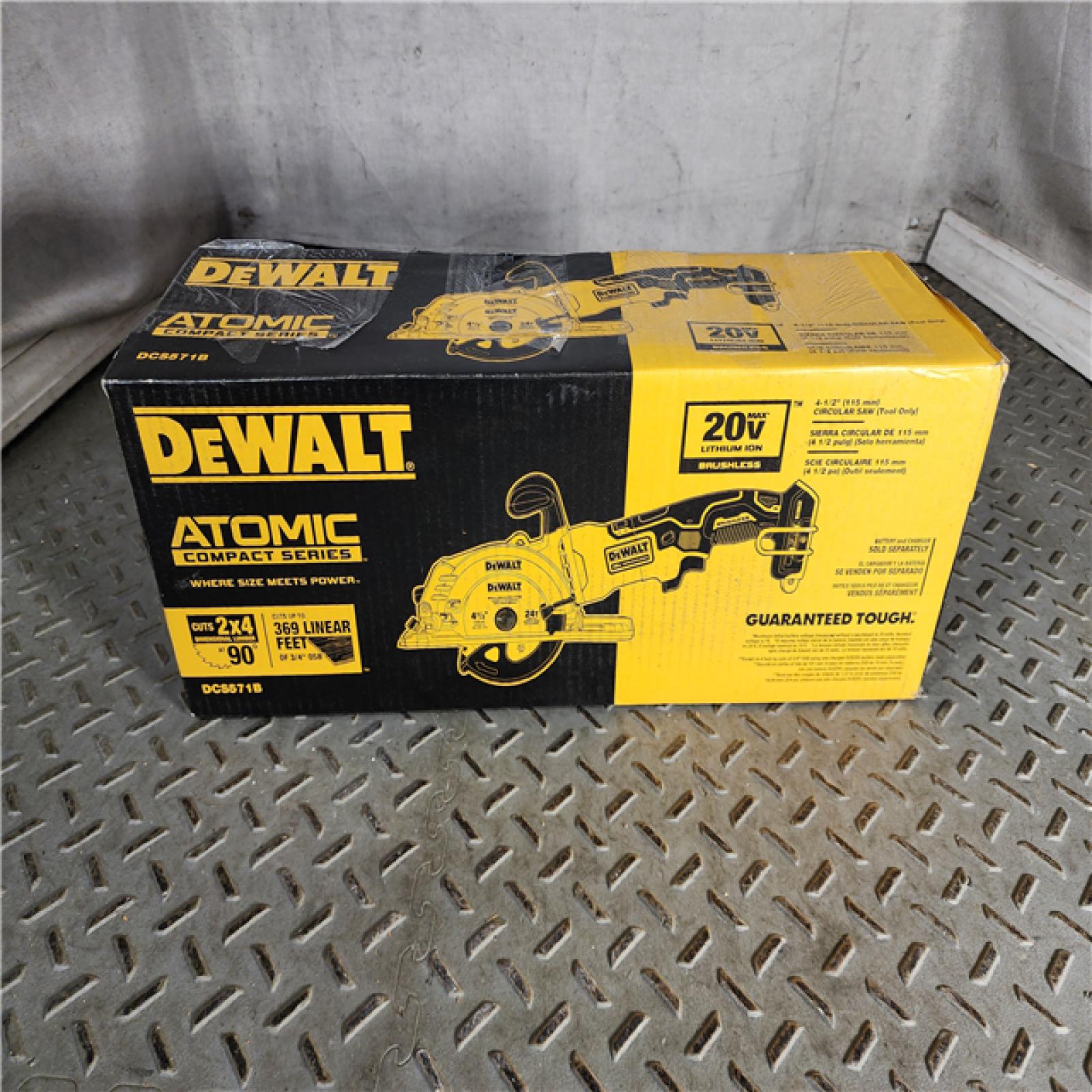 HOUSTON LOCATION - AS-IS ATOMIC 20V MAX Cordless Brushless 4-1/2 in. Circular Saw (Tool Only)