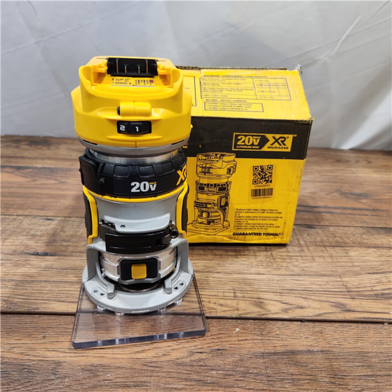 AS-IS Dewalt 20V MAX XR Brushless Cordless Compact Router (Tool Only)