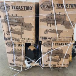 Houston Location - AS-IS Char-Griller Texas Trio Gas Charcoal & Smoker Grill (4 units)