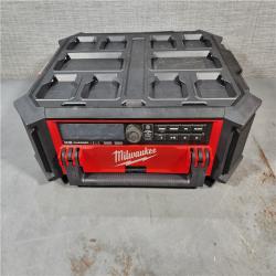 HOUSTON LOCATION - AS-IS Milwaukee 2950-20 18V M18 PACKOUT Lithium-Ion Cordless Radio + Charger (Tool Only)