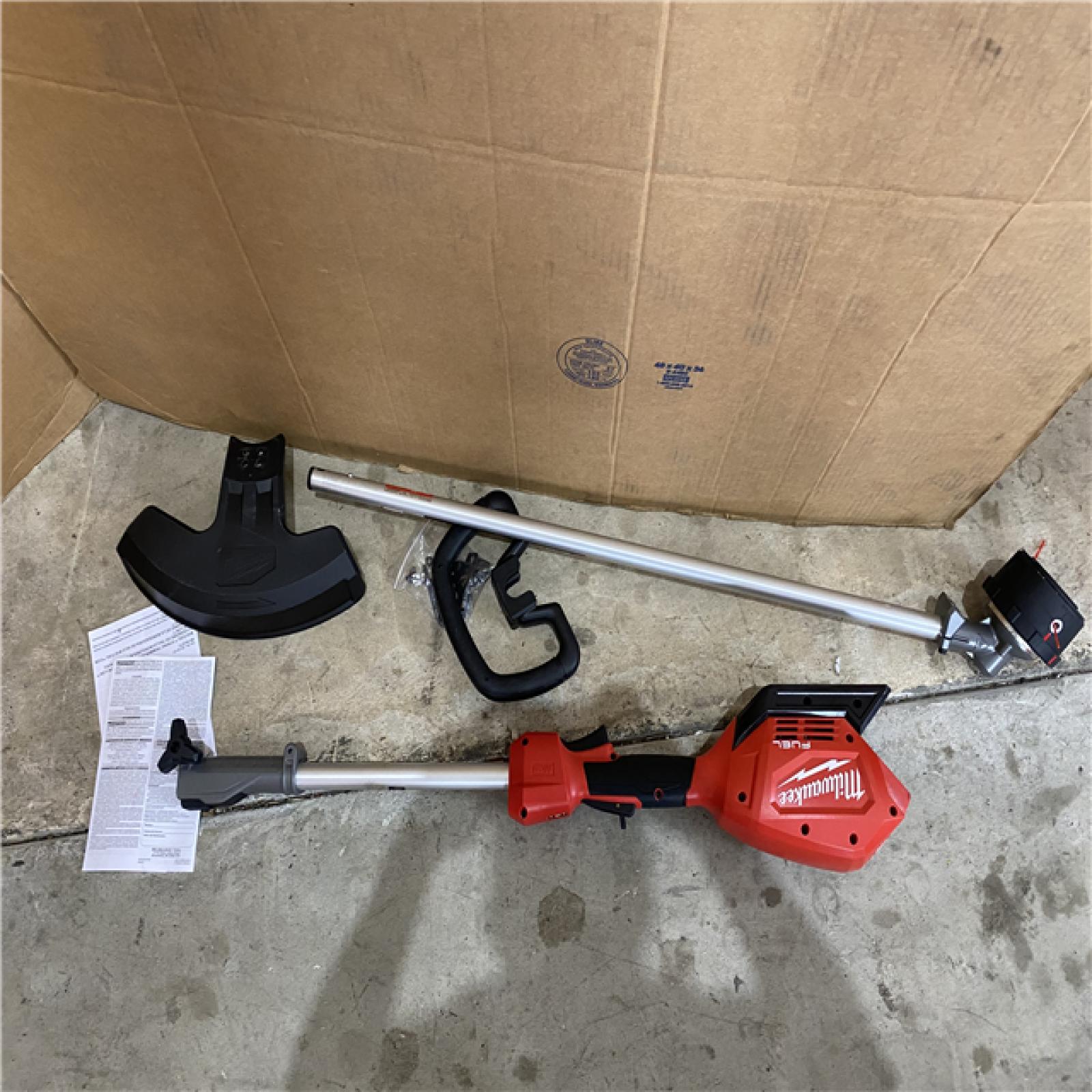 Houston location AS-IS  MILWAUKEE M18 FUEL 18V Lithium-Ion Cordless Brushless String Grass Trimmer with Attachment Capability (Tool-Only)