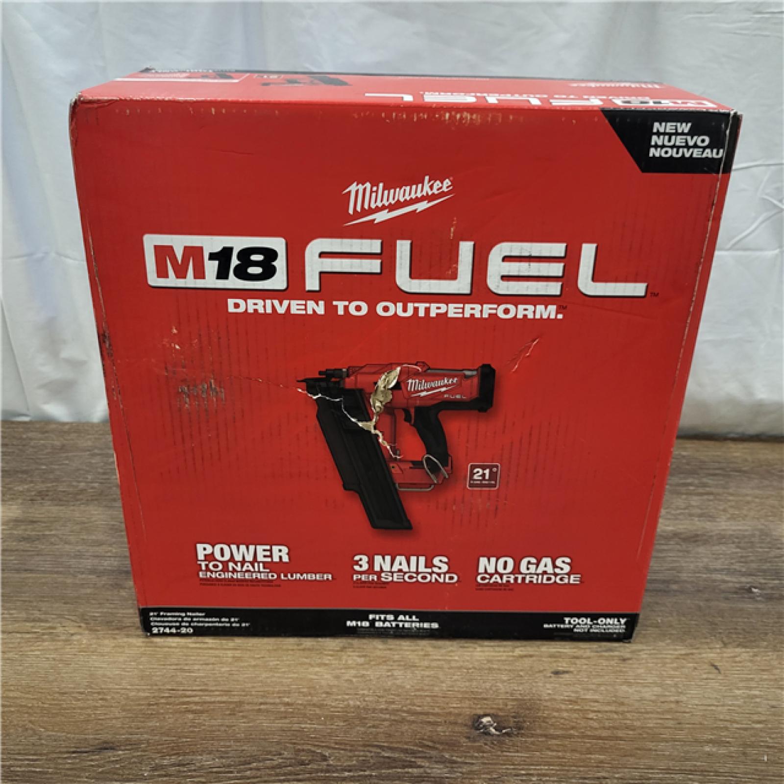 AS-IS Milwaukee 2744-20 M18 FUEL 21-Degree Cordless Framing Nailer (Tool Only)