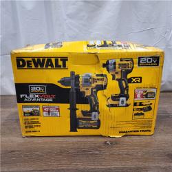 AS-IS 20V MAX Cordless Brushless Hammer Drill/Driver 2 Tool Combo Kit with FLEXVOLT ADVANTAGE