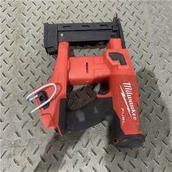 Houston location AS-IS MILWAUKEE M18 FUEL 18-Volt Lithium-Ion Brushless Cordless 18-Gauge 1/4 in. Narrow Crown Stapler (Tool-Only)