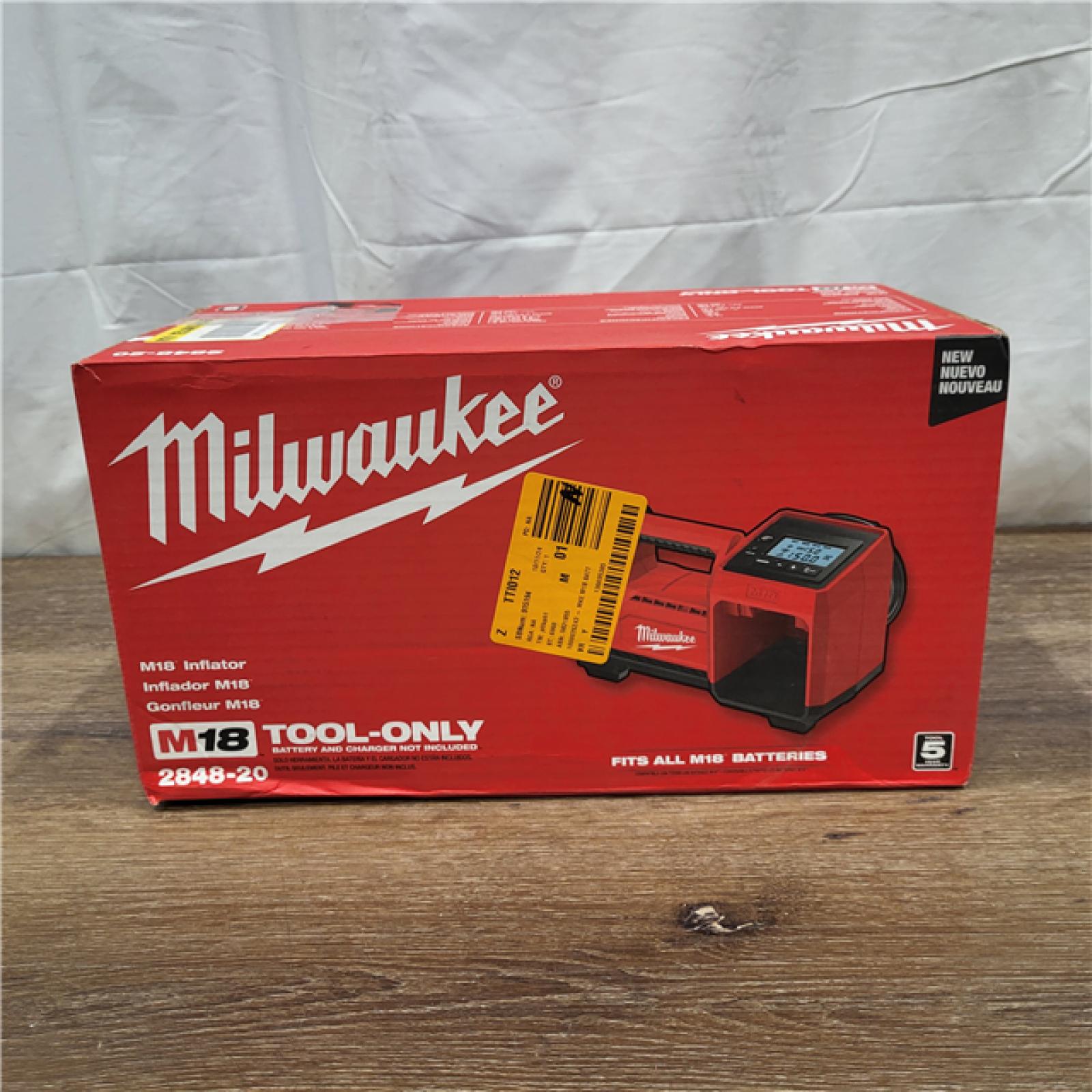 AS-IS Milwaukee M18 18 V 150 PSI Tire Inflator