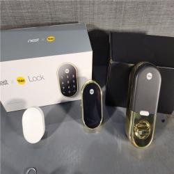 HOUSTON LOCATION - AS-IS (APPEARS LIKE NEW) (Nest X Yale Lock (Polished Brass) with Nest Connect