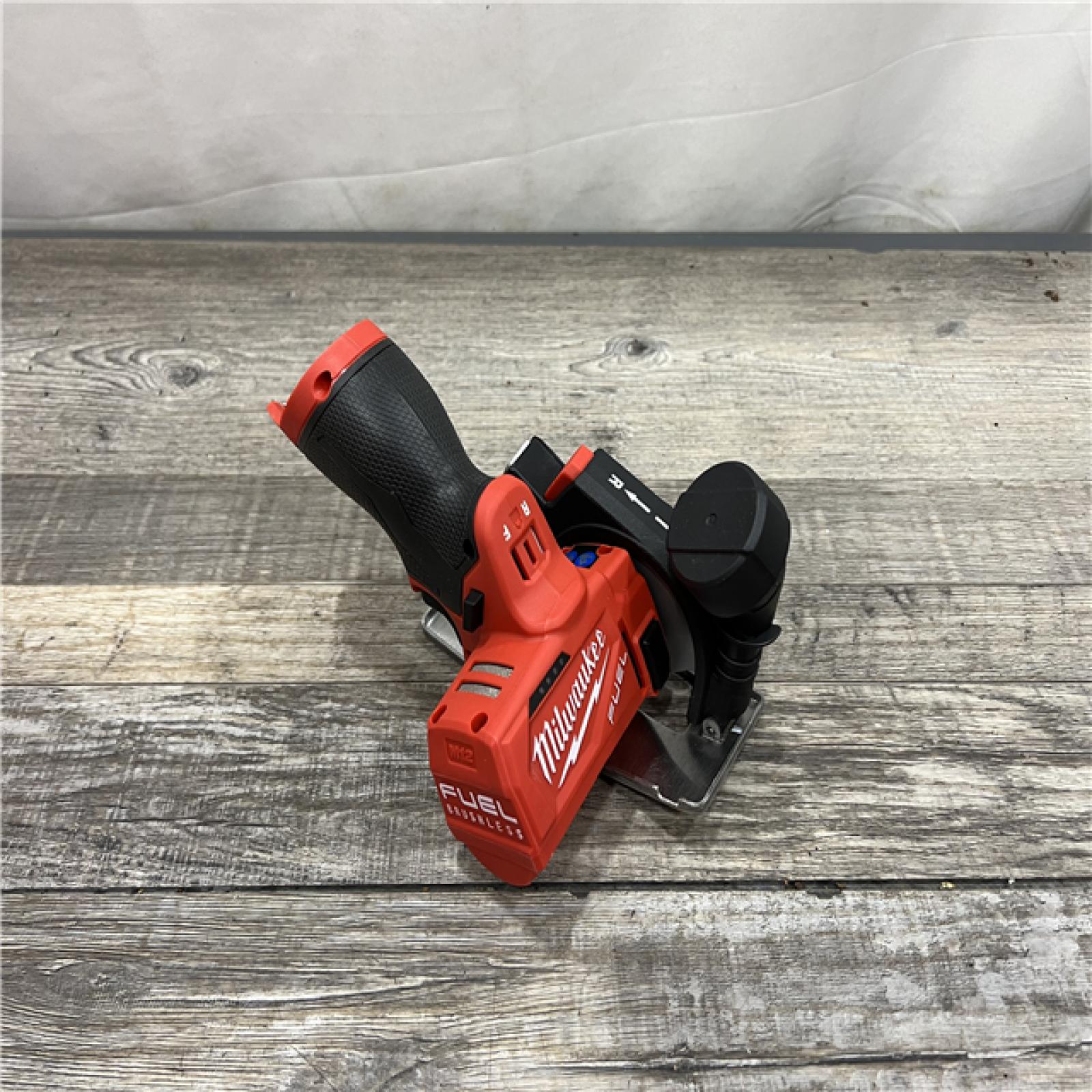 AS-IS MILWAUKEE M12 FUEL 12V Lithium-Ion Brushless Cordless 3 in. Cut Off Saw (Tool-Only)