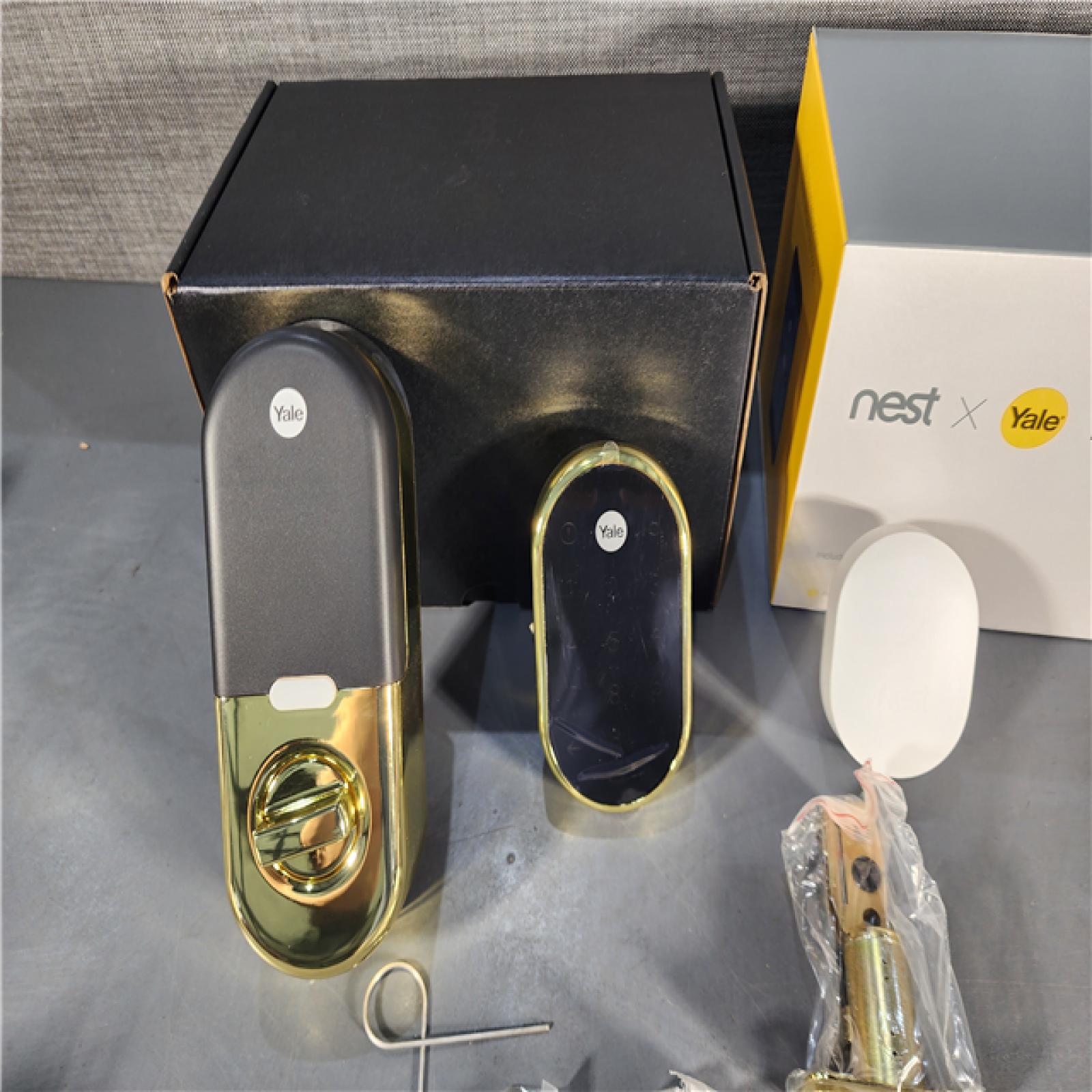 HOUSTON LOCATION - AS-IS (APPEARS LIKE NEW) Nest X Yale Lock (Polished Brass) with Nest Connect