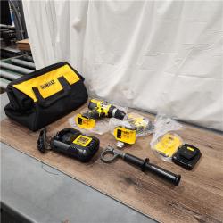 AS-IS DEWALT 20V MAX Cordless Brushless Hammer Drill/Driver 2 Tool Combo Kit with FLEXVOLT ADVANTAGE