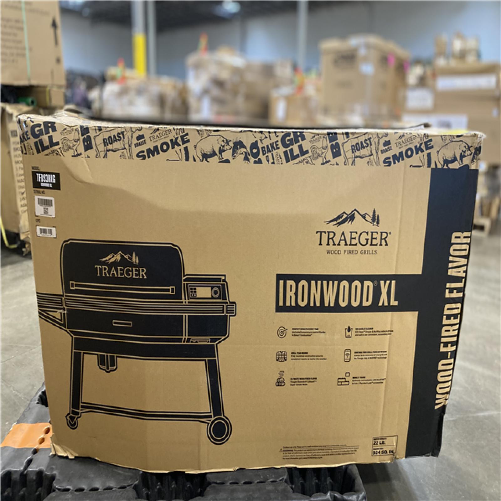 DALLAS LOCATION - Traeger Ironwood XL Wi-Fi Pellet Grill and Smoker in Black