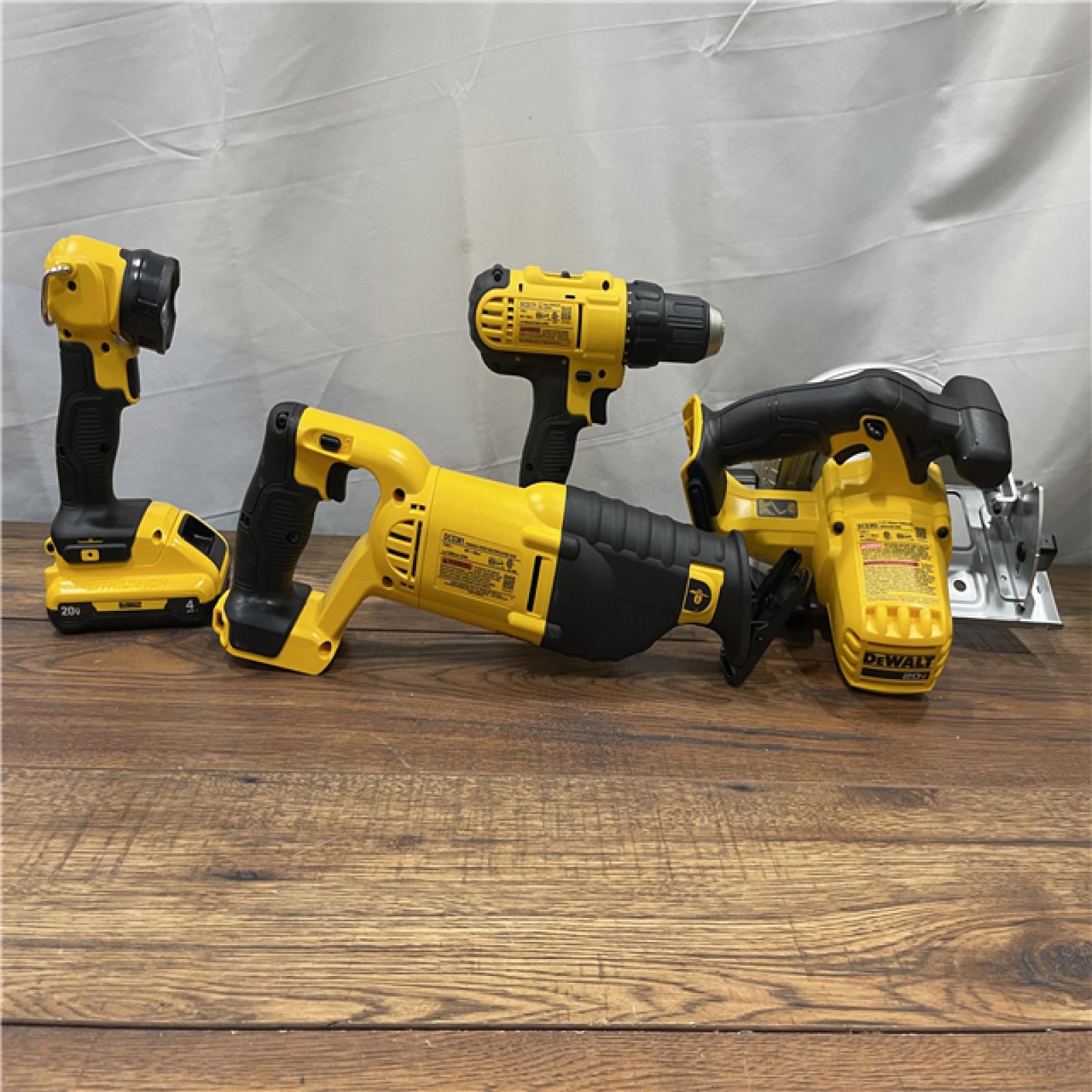 AS-IS DEWALT 20-Volt MAX Cordless Combo Kit (4-Tool)