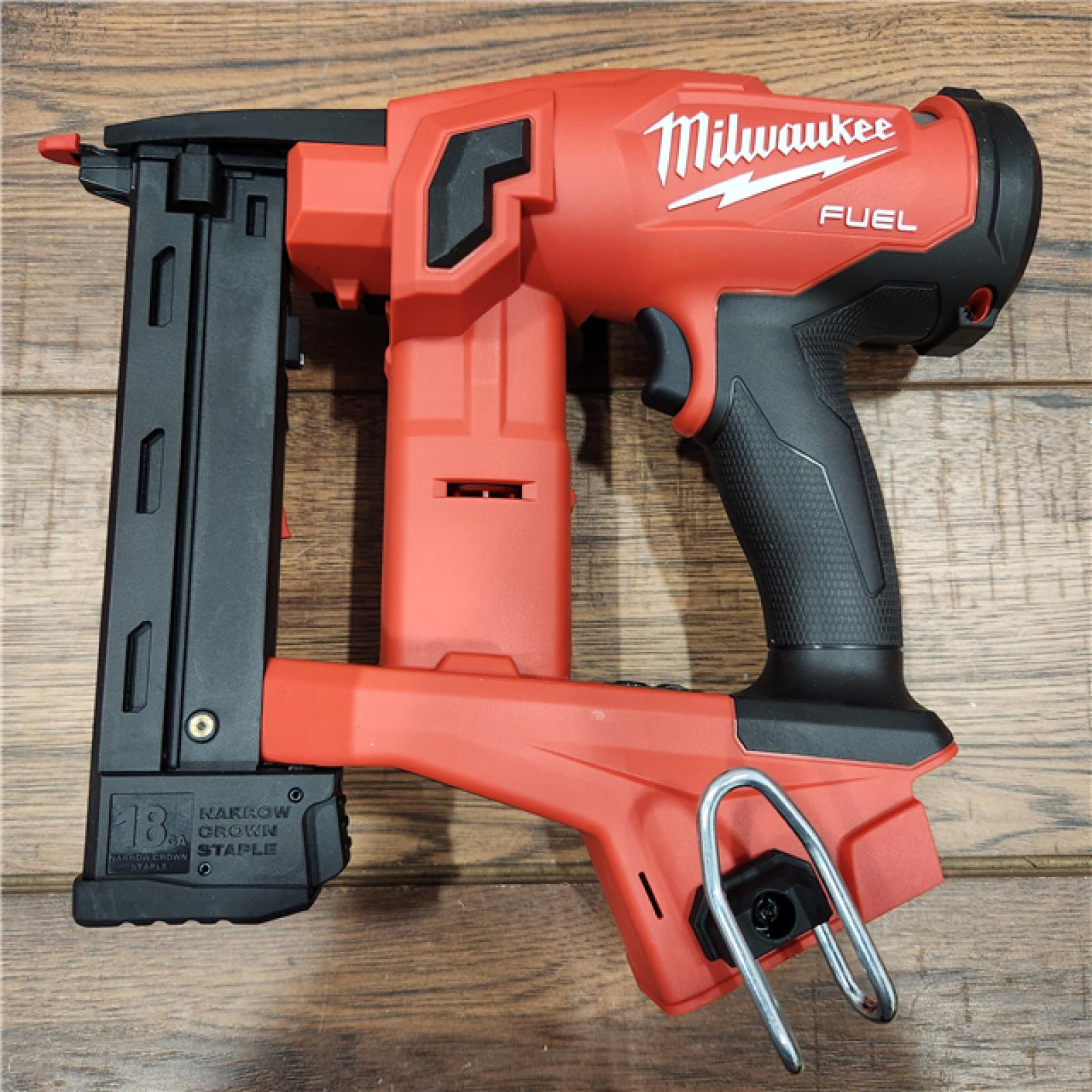 AS-IS M18 FUEL 18-Volt Lithium-Ion Brushless Cordless 18-Gauge 1/4 in. Narrow Crown Stapler (Tool-Only)