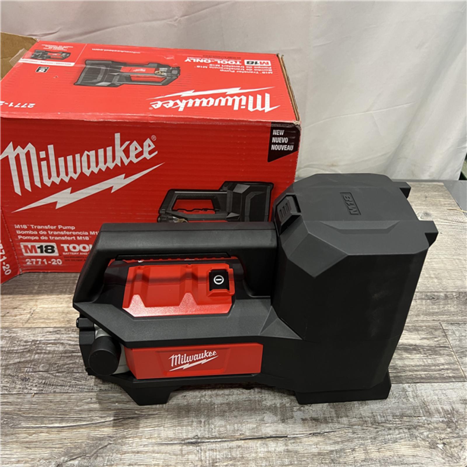 AS-IS MILWAUKEE M18 18-Volt 1/4 HP Lithium-Ion Cordless Transfer Pump (Tool Only)