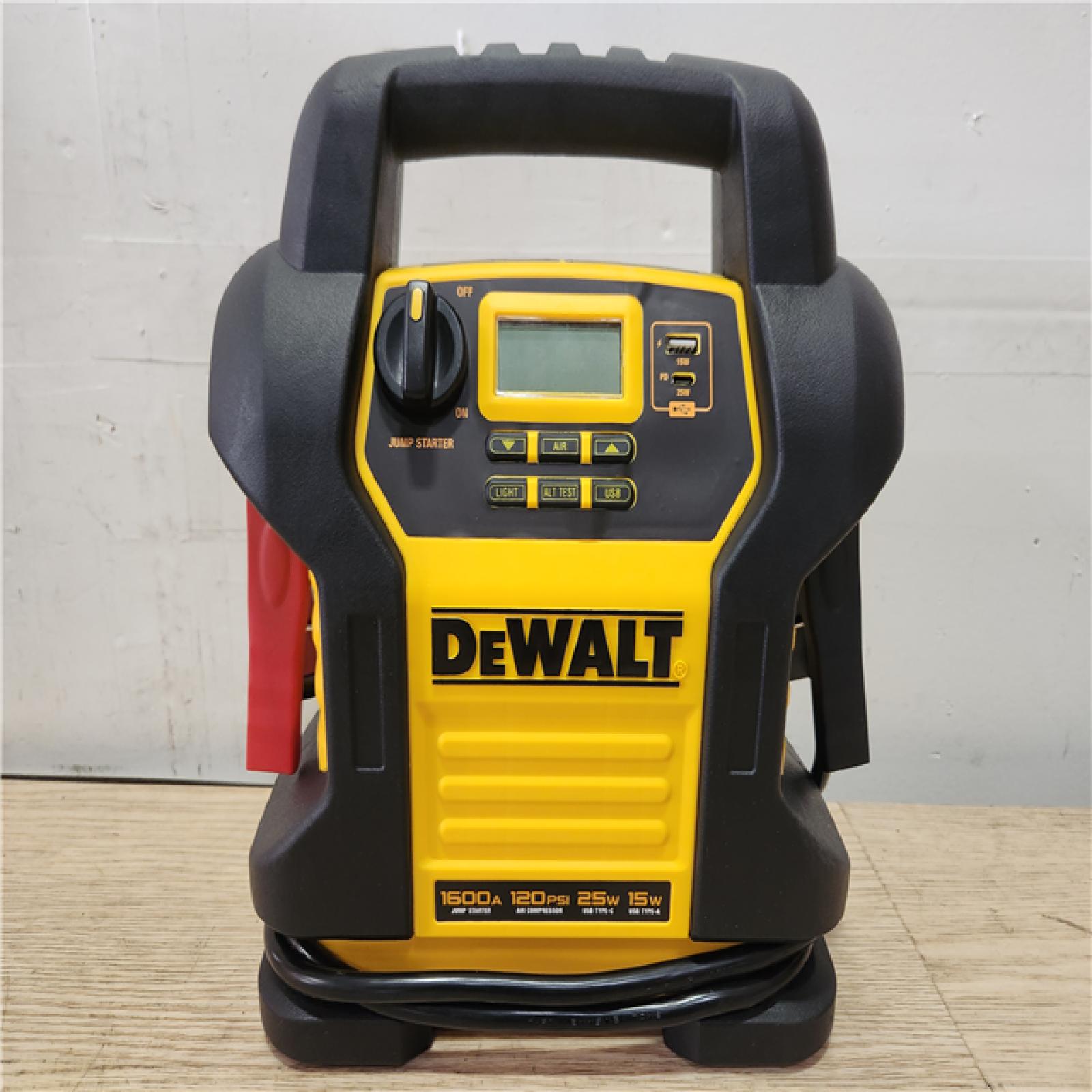 Phoenix Location DEWALT 1600 Peak Amp Jump Starter with Digital Compressor and USB Power Bank