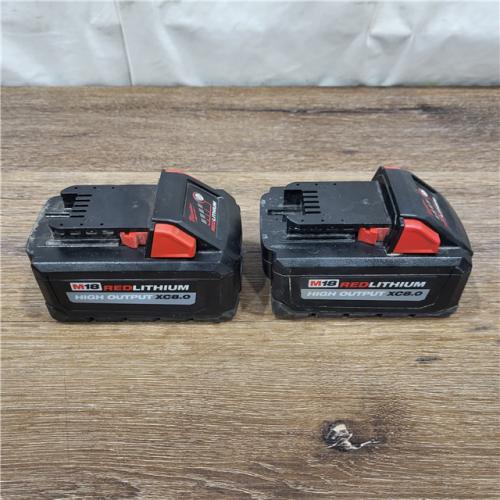 AS-IS Milwaukee M18 18-Volt Lithium-Ion HIGH OUTPUT XC 8.0Ah Battery (2 PACKS)