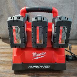 CALIFORNIA NEW MILWAUKEE M18 PACKOUT RAPID CHARGER STARTER PACK (4 BATTERIES INCLUDED)