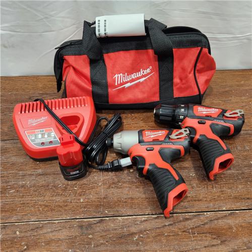 AS-ISM12 12V Lithium-Ion Cordless Drill Driver/Impact Driver Combo Kit with Two 1.5Ah Batteries, Charger and Bag (2-Tool)